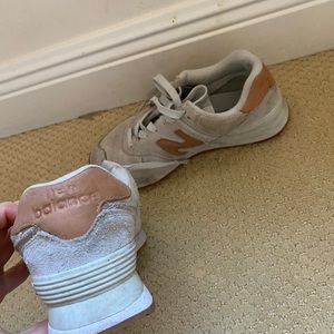 Gray New Balance sneakers